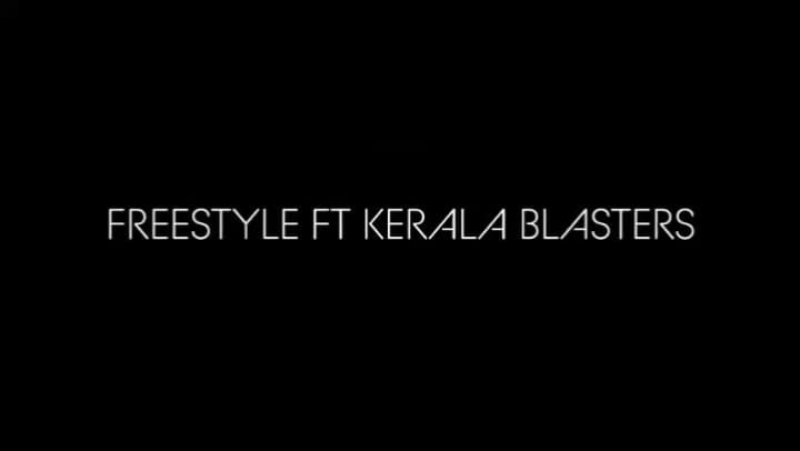 Sinan Basim performing freestyle football for the Kerala Blasters campaign
