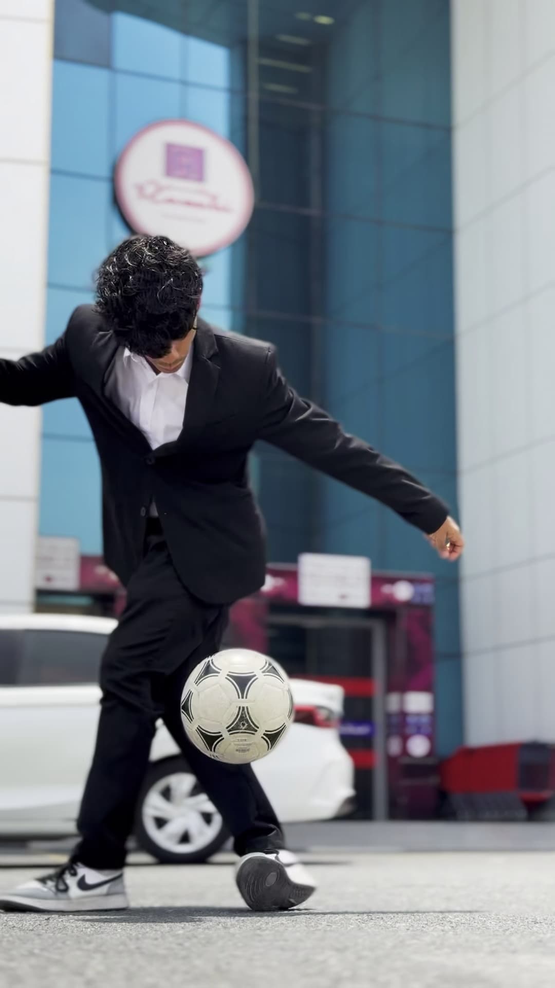 Rawabi campaign freestyle football performance